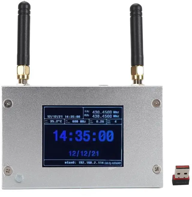 Alt view image 4 of 5 - MMDVM Duplex Hotspot Board, Multi Mode Digital Voice Modem Support C4FM DMR DSTAR P25 Slot 1 + Slot 2, Built in 8G TF Card, USB Port, with Aluminum Case and Color Display