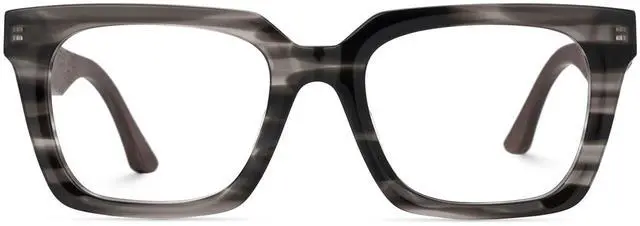 Main image of Zeelool Blue Light Glasses for Men Chic Square Eyeglasses with Spring Hinges Bluelight Blocking Eyewear Glasses JGX951394-01B