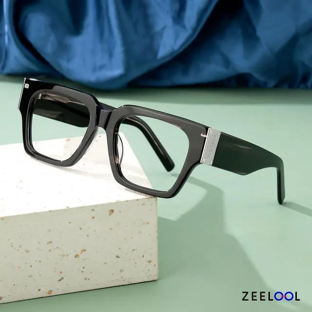 Alt view image 2 of 5 - Zeelool Retro Square Blue Light Blocking Glasses for Men Computer glasses Dedee ZJGX535555-04 Tortoise