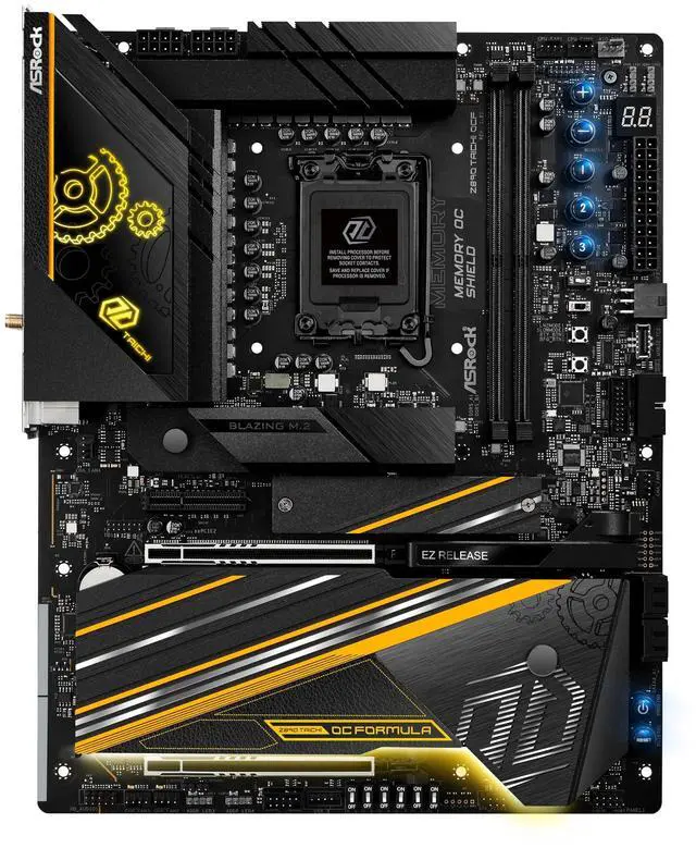 Alt view image 2 of 5 - ASRock Z890 Taichi OCF Intel Core Ultra LGA1851 RL-ILM ATX Motherboard DDR5 10133 MHz 128 GB WiFi 7 Thunderbolt