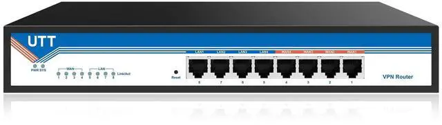 Alt view image 2 of 3 - UTT ER520 4 WAN Port VPN Router + 10 Ports Gigabit PoE Switch