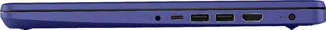 Alt view image 5 of 5 - HP 14in Thin Light Laptop, Intel 2-Core CPU, 8GB RAM, 192GB Storage(64GB eMMC 128GB Micro SD),1Yr Office w/Accessories(Blue)