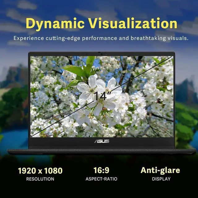 Alt view image 2 of 5 - ASUS Chromebook Laptop 14inch FHD IPS Display - 8Core MediaTek Kompanio 520 - Google Chromebook School Student - Long Battery Life - WiFi 6 - USB C - Ultralight - 2024 (4GB RAM | 96GB Storage)
