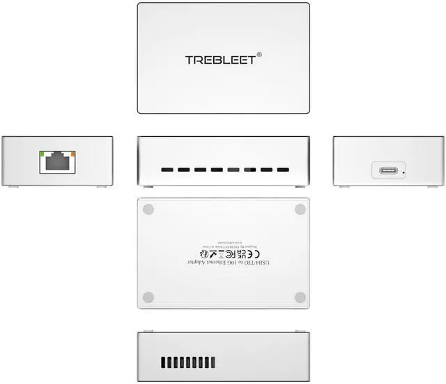 Alt view image 5 of 5 - USB4 10GbE Ethernet Adapter, Compatible with Thunderbolt 4 and Thunderbolt 5, Built-in Silent Cooling Fan, 10GB high-Speed Network Connection Supports NAS, Windows, and Mac