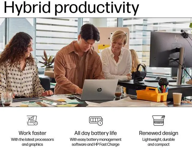 Alt view image 5 of 5 - HP 250 G10 Business Laptop (15.6" FHD IPS Anti-glare, 16GB RAM, 512GB PCIe SSD, Intel Core i5-1334U (> AMD Ryzen 7-7530U)) for Home, Student, Enterprise, Numeric Keypad, Win 11 Pro w/ Copilot, Gray