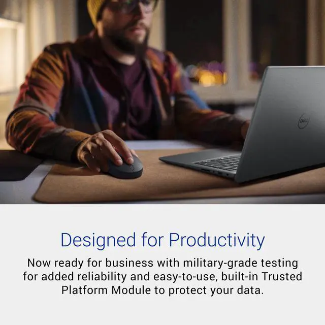 Alt view image 2 of 5 - Dell Inspiron 5440 Laptop - 14.0-inch 16:10 FHD+ (1920 x 1200) Display, Intel Core i5-1334U Processor, 8GB DDR5 RAM, 512GB SSD, Intel UHD Graphics, Windows 11 Home, Onsite Service - Carbon Black