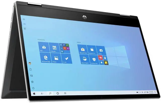 Main image of HP Pavilion x360 Convertible 14-inch Laptop, 11th Generation Intel Core i5-1135G7 processor, Iris Xe Graphics, 8GB RAM, 256 GB SSD, Windows 11 Home (14-dw1025nr, Natural silver)