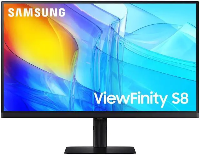 Main image of SAMSUNG 27" ViewFinity S8 (S80D) Series 4K UHD High Resolution Computer Monitor, HDR10, Multiple Ports w/ HDMI, DisplayPort, USB-A, Height Adjustable Stand, LS27D806EANXGO, 2024, 3Yr Warranty