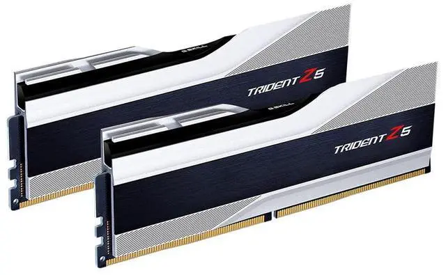 Main image of G.SKILL Trident Z5 Series (Intel XMP 3.0) DDR5 RAM 32GB (2x16GB) 6400MT/s CL32-39-39-102 1.40V Desktop Computer Memory UDIMM - Metallic Silver (F5-6400J3239G16GA2-TZ5S)