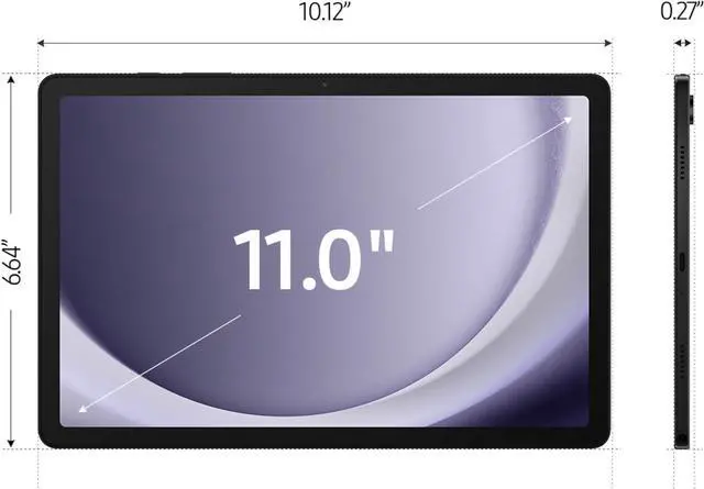 Alt view image 2 of 3 - SAMSUNG Galaxy Tab A9+ 64GB 10.9'' Android Tablet + Galaxy Tab A9+ Book Cover (Black), Upgraded Chipset, Multi Window Display, Slim, Light, Durable Design, Graphite with Accessories