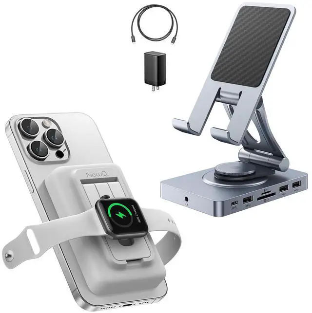 Main image of Versatile USB C Hub and 10000 mAh Portable Charger