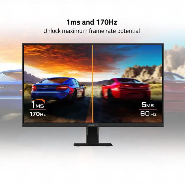Alt view image 3 of 5 - GIGABYTE GS27Q 27" 165Hz 1440P Gaming Monitor, 2560 x 1440 SS IPS Display, 1ms (MPRT) Response Time, HDR Ready, FreeSync Premium, 1x Display Port 1.4, 2X HDMI 2.0 (GS27Q US)