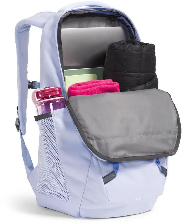 Alt view image 5 of 5 - THE NORTH FACE Women's Vault Everyday Laptop Backpack - PFAS Free, Purple Mint/Virtual Blue, One Size