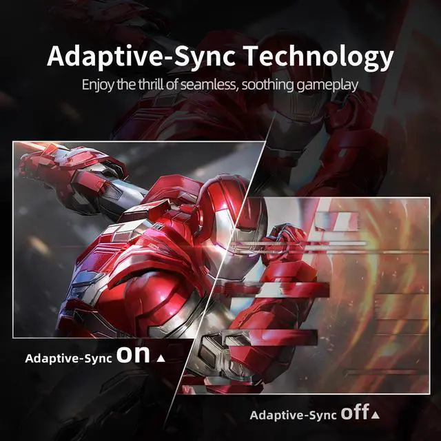 Alt view image 5 of 5 - CUNPU 27 Inch 1440P QHD 240Hz Gaming Monitor, Fast IPS, 1ms 2K Gamer Monitor with HDR, 128% sRGB, FreeSync & G-Sync, Height/Pivot/Tilt/Swivel Vertical Monitor, Built-in Dual Speaker, HDMI/DP