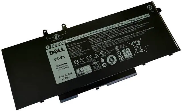 Main image of DELL 3HWPP 7.6V 68Wh 4-Cell Notebook Battery For DELL Latitude 5401,5410,5411,5501,5510,5511,Precision 3541,Precision 3551,inspiron 7500 2-in-1 Black,Inspiron 7506 2-in-1 Black,Inspiron 7706 2-in-1