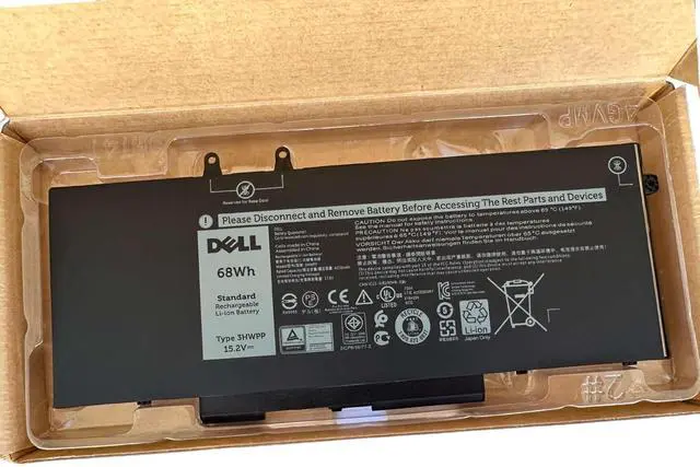 Alt view image 3 of 4 - DELL 3HWPP 7.6V 68Wh 4-Cell Notebook Battery For DELL Latitude 5401,5410,5411,5501,5510,5511,Precision 3541,Precision 3551,inspiron 7500 2-in-1 Black,Inspiron 7506 2-in-1 Black,Inspiron 7706 2-in-1