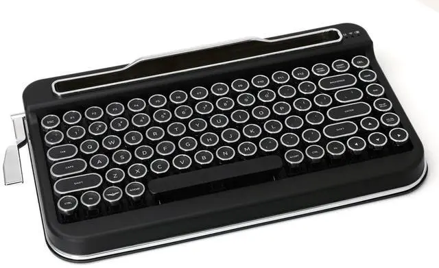 Main image of Penna Bluetooth Keyboard with Black Chrome Keycap(US Language) (Switch-Cherry Mx Red, Matte Black)