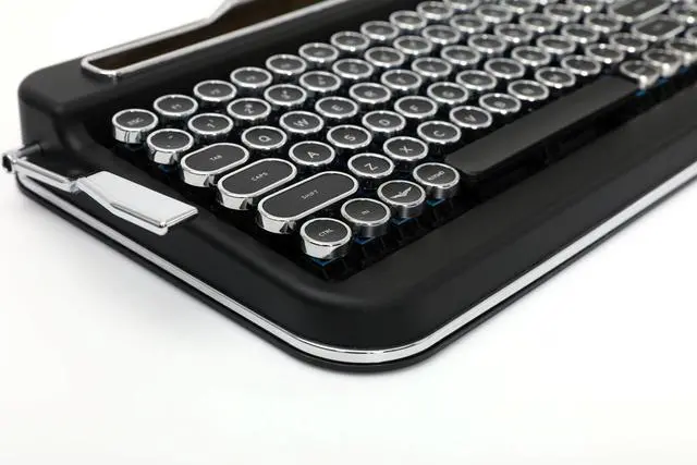 Alt view image 3 of 5 - Penna Bluetooth Keyboard with Black Chrome Keycap(US Language) (Switch-Cherry Mx Red, Matte Black)