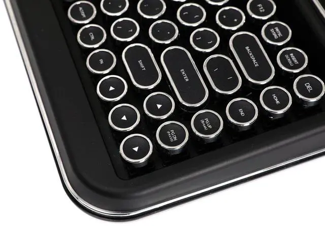 Alt view image 5 of 5 - Penna Bluetooth Keyboard with Black Chrome Keycap(US Language) (Switch-Cherry Mx Red, Matte Black)