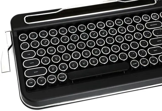 Alt view image 4 of 5 - Penna Bluetooth Keyboard with Black Chrome Keycap(US Language) (Switch-Cherry Mx Red, Matte Black)