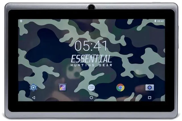 Alt view image 3 of 5 - Outdoor Trail Tablet with Protective Case, Rugged Design for Hunting and Camping, Black