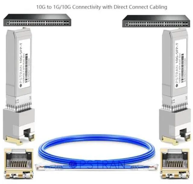 Alt view image 2 of 5 - OPSTRAN 10GBASE-T SFP+ RJ45 Copper Transceiver Module Compatible with Dell SFP-10G-T80 Dell Force10 GP-10GSFP-T80 10G SFP+ 80m Cat6a/7