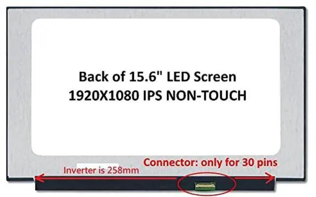 Alt view image 2 of 5 - FULLCOM New LCD Replacement Screen 15.6 Inch N156HCE-EN1 FHD 1920x1080 IPS 30 Pin Matte for ASUS Q525/Q525UA/Q525U for Laptop/Display/Screen/LCD Application