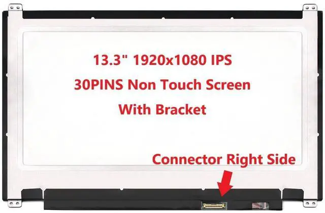 Alt view image 3 of 5 - FULLCOM New 13.3 inch Screen Compatible with LP133WF2-SPL1 Replacement Screen (Top & Bottom Brackets)