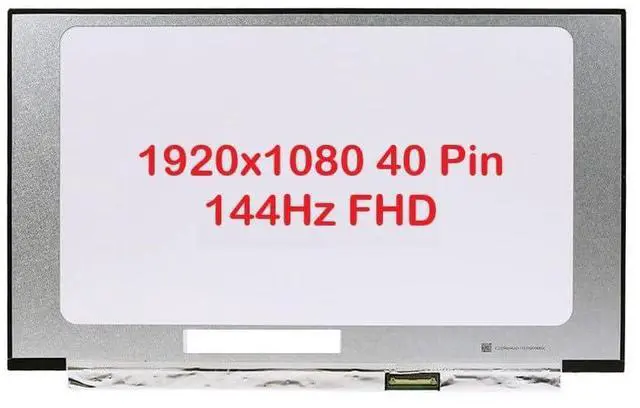 Alt view image 3 of 5 - FULLCOM New LCD Replacement Screen 15.6 Inch NV156FHM-N4K 144Hz FHD 1920x1080 40 Pin Matte Compatible with B156HAN08.0/N156HRA-EA1/ for Laptop/Display/Screen/LCD Application