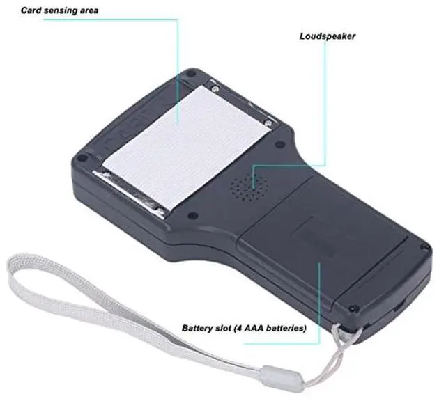 Alt view image 5 of 5 - Smart RFID NFC Card Copier,10 Frequency Handheld NFC RFID Card Copier Readers Writer Duplicator,1 Card Reader+10 Keychain+10 Card+10 UID Keychain+1 USB Data Cable