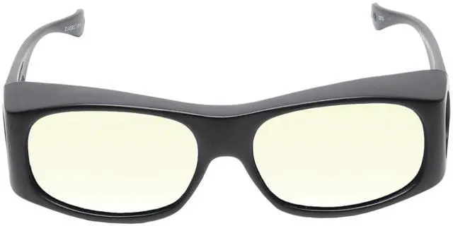 Alt view image 2 of 5 - Medspex Fl013 Photochromic Transition Glasses Black/Yellow Therapeutic Color Therapy Blue Light Sensitivity Chromotherapy