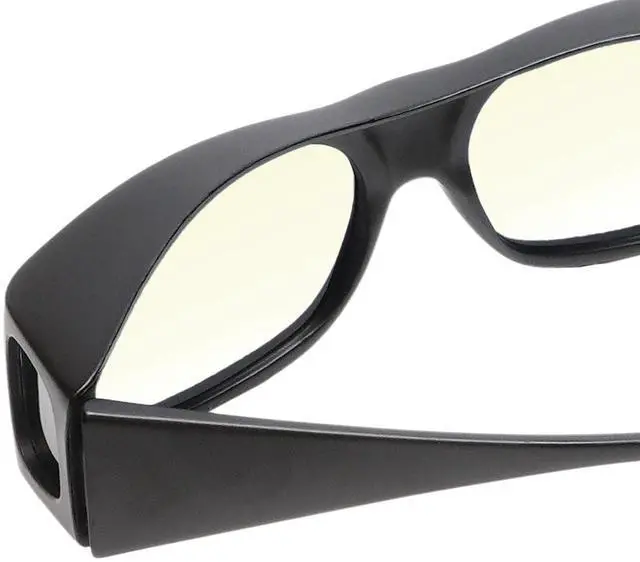 Alt view image 4 of 5 - Medspex Fl013 Photochromic Transition Glasses Black/Yellow Therapeutic Color Therapy Blue Light Sensitivity Chromotherapy