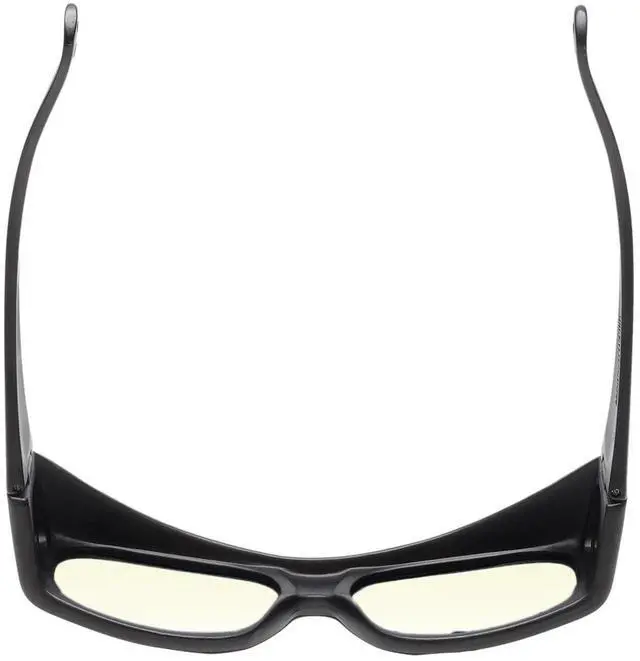Alt view image 5 of 5 - Medspex Fl013 Photochromic Transition Glasses Black/Yellow Therapeutic Color Therapy Blue Light Sensitivity Chromotherapy