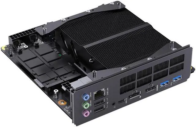 Main image of MINISFORUM BD795i SE Mini ITX Motherboard, AMD Ryzen 9 7945HX, 16 C/32 T,Up to 5.4 GHz,PCIe 5.0 x16 Slot, Dual PCIe4.0 M.2 Support, DDR5,8K Triple Output with HDMI/DP/USB-C, RJ45 2.5G, USB 3.2 Gen 2