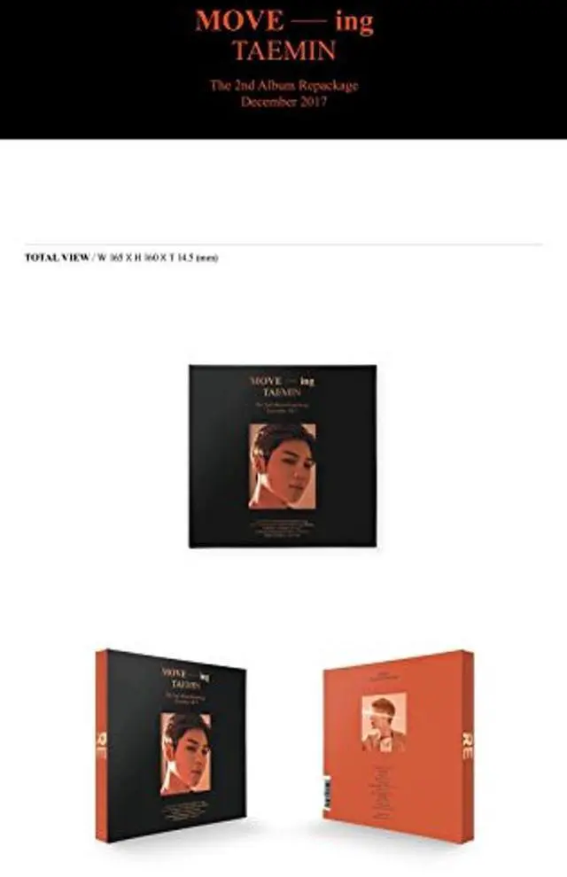 Alt view image 2 of 5 - Taemin Shinee - Move-ing (Vol.2 Repackage) CD+Booklet+Folded Poster+Free Gift