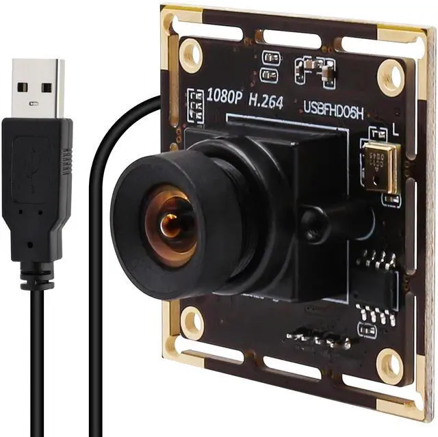 Main image of QILOVE Low Light USB Camera H.264 1080P 30fps Wide Angle No Distortion Full HD Industrial Camera with Microphone for Laptop Windows Android Linux MacOS