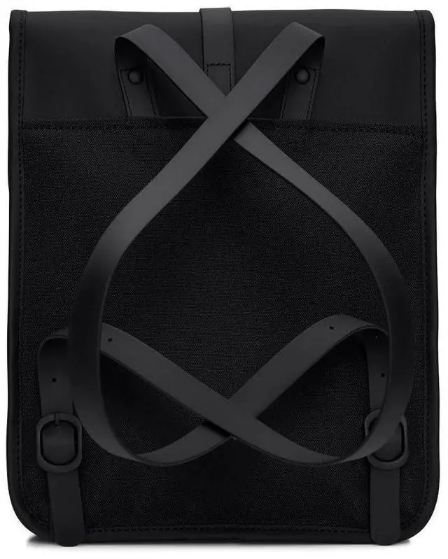 Alt view image 2 of 5 - RAINS Backpack Micro - Waterproof Backpack for Men and Women - Laptop Bag for Work or Travel Black