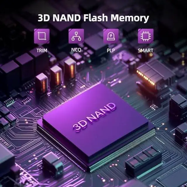 Alt view image 3 of 5 - SAN ZANG MASTER M.2 SSD 2TB NVMe SSD PCIe Gen3x4 2280 Internal Solid State Drive, Up to 3600MB/s, SLC Cache 3D NAND, Compatible with Laptop and PC Desktop-S3000