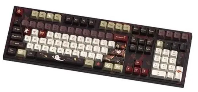 Alt view image 3 of 5 - GENSHIN IMPACT Hu Tao: Fragrance in Thaw Themed Mechanical Keyboard Kailh Box White Switches 108 Keys