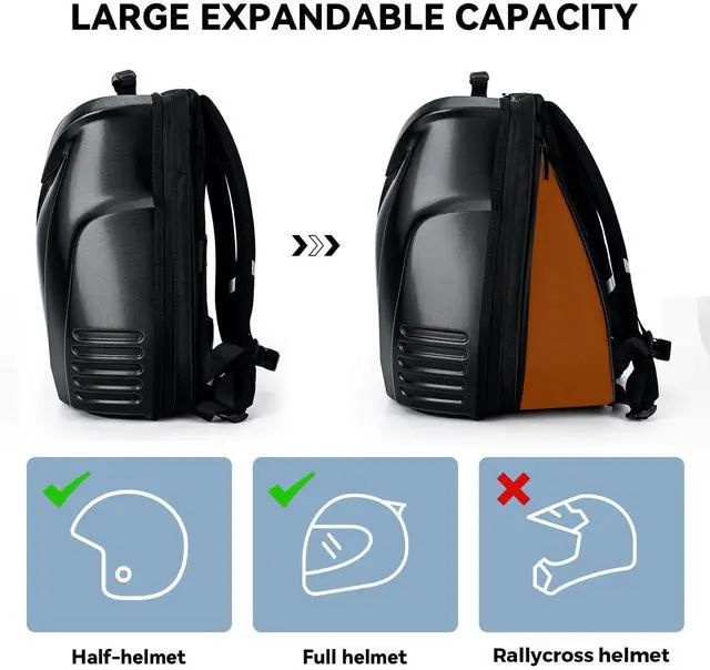 Alt view image 5 of 5 - Led Backpack with Programmable Screen, App Control DIY Owl Eyes Laptop Backpack/Travel Backpack/Motorcycle Back Pack Gifts for Men