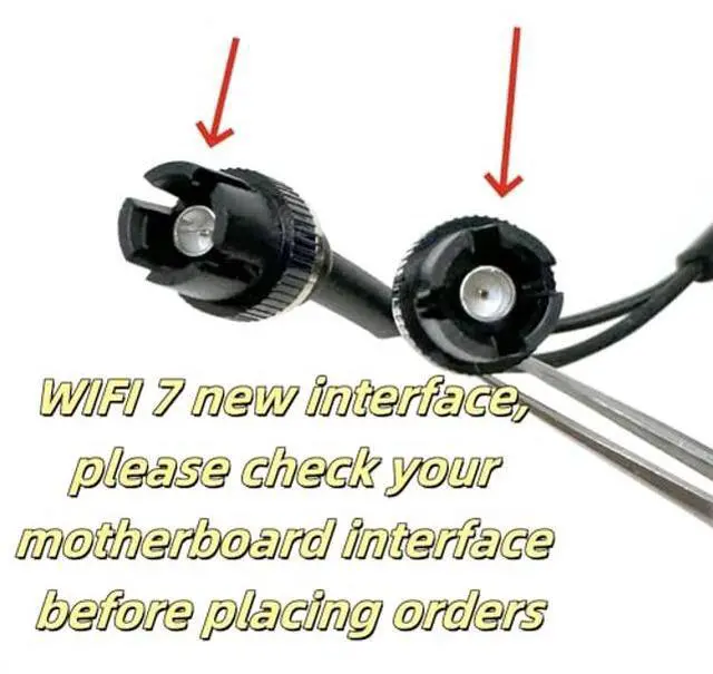 Alt view image 2 of 5 - WiFi 7 Laptop WiFi Antenna 2.4G 5G 6G Dual Band Magnetic Base for ASUS ROG Strix X870-I X870E-E X870-A/Prime X870-P/TUF Gaming X870-PLUS WiFi 6E WIFI7 PC Desktop Computer