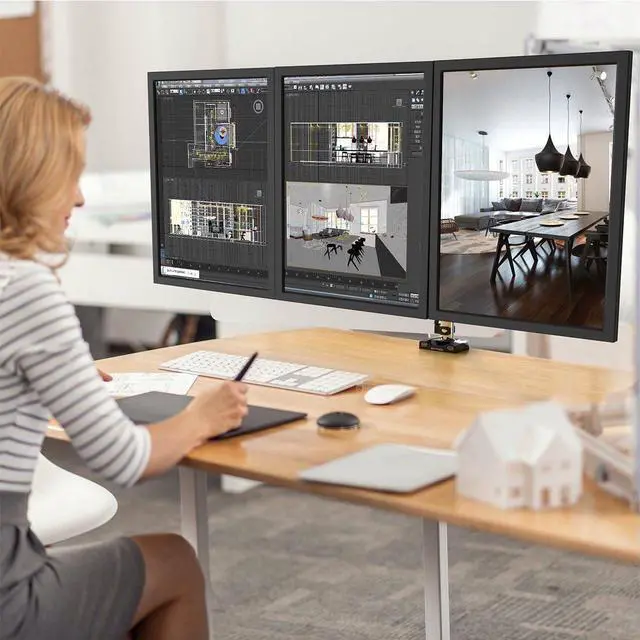 Alt view image 3 of 5 - Xynsviu Radeon RX550 2G Graphics Card, with 4 HDMI Monitor Graphics Card,Computer PC GPU GDDR5 128 Bit DirectX 12 PCI Express X16 3.0, 4 Port Video Cards (AMD RX550 2G 4HDMI)