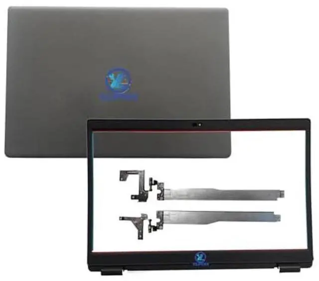 Main image of 08XVW9 8XVW9 0GCK6R GCK6R Replacement Laptop LCD Back Cover Top Case Rear Lid with Hinges and Front Bezel Frame for Dell Latitude 3510 E3510 Black