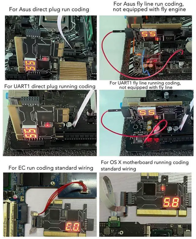 Alt view image 2 of 5 - Post Test Motherboard Analyzer Diagnostic Card Kit Laptop Motherboard Analyzer Adapter Card for Desktop PC
