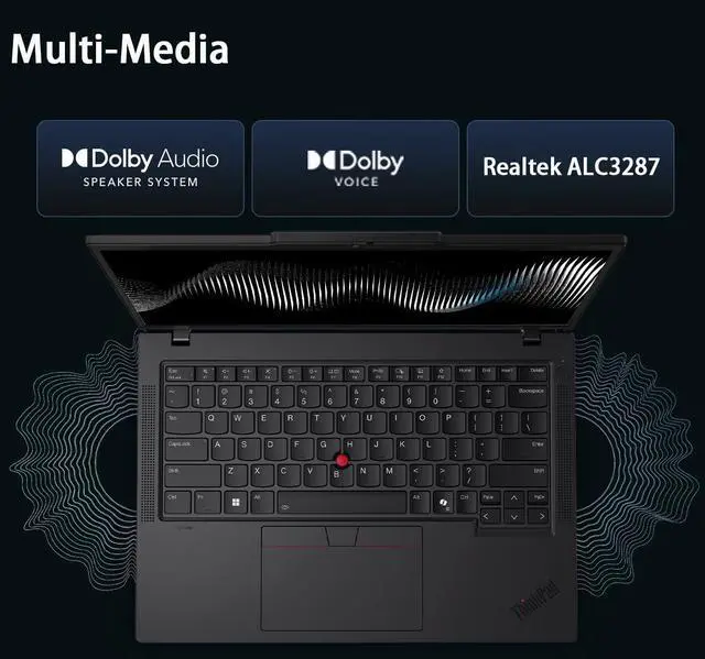 Alt view image 4 of 5 - Lenovo ThinkPad T14 Gen 5 Business Laptop (14" FHD+, Intel Core Ultra 5 125U (>i7-1355U), 32GB DDR5 RAM, 1TB SSD), Backlit, Fingerprint, 5MP Webcam, 3-Year Warranty, Wi-Fi 6E, Win 11 Pro, 2025 AI PC