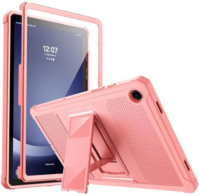 Main image of MoKo Case Fit Galaxy Tab A9 Plus 11-Inch 2023 (SM-X210/X216/X218), Shockproof Full Body Rugged Stand Back Cover Built-in Screen Protector Fit Galaxy Tab A9+ 11" 2023, Apricot Orange