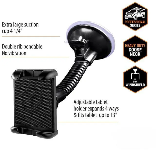 Alt view image 2 of 5 - ToughTested Tablet & GPS Mammoth Mount - Fits Devices Up to 13"