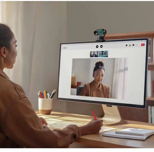 Alt view image 2 of 5 - Insta360 Link 2-PTZ 4K Webcam with 1/2" Sensor, AI Tracking, Gesture Control, HDR, Noise-Canceling Mic, Webcam for Laptop, Live Streaming, Gaming