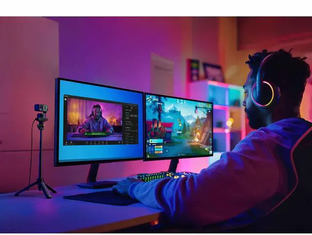 Alt view image 3 of 5 - Insta360 Link 2-PTZ 4K Webcam with 1/2" Sensor, AI Tracking, Gesture Control, HDR, Noise-Canceling Mic, Webcam for Laptop, Live Streaming, Gaming
