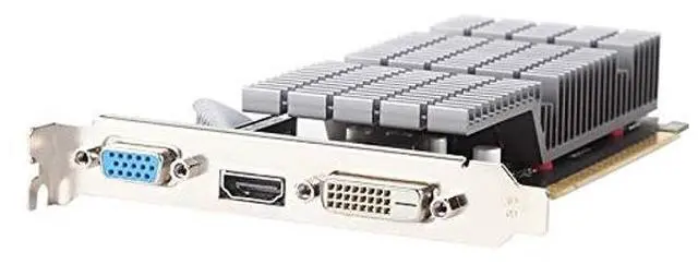 Alt view image 3 of 5 - maxsun GEFORCE GT 710 2GB Low Profile Ready Small Form Factor Video Graphics Card GPU Support DirectX12 OpenGL4.5, Low Consumption, VGA, DVI-D, HDMI, HDCP, Silent Passive Fanless Cooling System